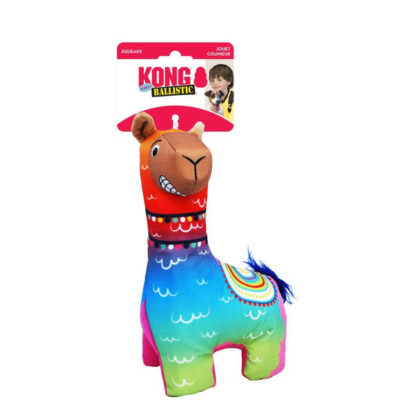 KONG Ballistic Vibez Llamas Dog Toy, Assorted