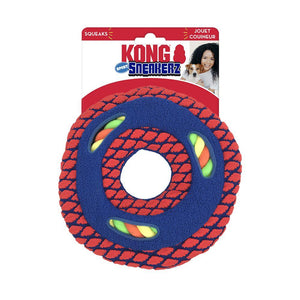 KONG Sneakerz Sport Disc with Rope Dog Toy