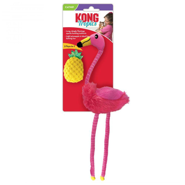 KONG Tropics Flamingo Cat Toy, 2-pk