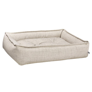 Bowsers Sterling Lounge Pet Bed, Light Grey Linen