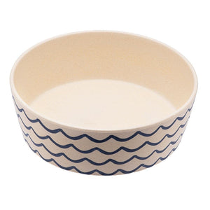 Beco Bamboo Pet Bowl, Save the Waves