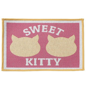 PetRageous Sweet Kitty Tapestry Cat Placemat, Pink