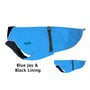 Chilly Dogs Harbour Slicker Dog Raincoat, Blue Jay/ Black Lining