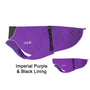 Chilly Dogs Harbour Slicker Dog Raincoat, Imperial Purple/ Black Lining