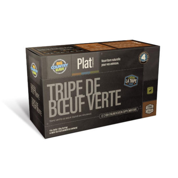 Big Country Raw Pure Green Beef Tripe Frozen Dog & Cat Food Carton