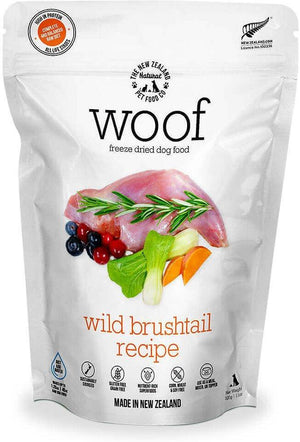 New Zealand Natural Pet Food Woof Wild Brushtail Freeze-Dried Dog Food