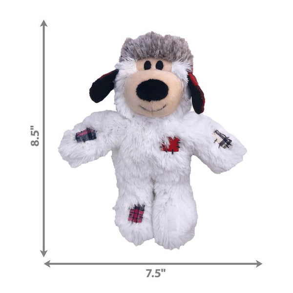 KONG Holiday Wild Knots Bear Dog Toy, Assorted