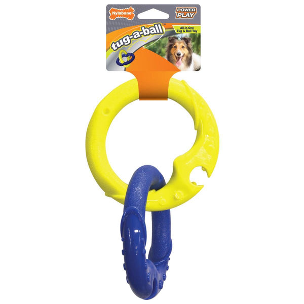 Nylabone Power Play Tug-a-Ball 2-in-1 Dog Toy