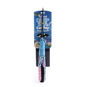 fabdog fabcat Deep Sea Teaser with Squid Cat Toy