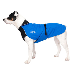 Chilly Dogs Alpine Blazer Dog Coat, Royal Blue/Black Micro Fleece