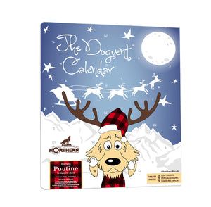 The Dogvent Calendar Calendrier de l'Avent de Noël friandises pour chiens Northern Biscuit Poutine