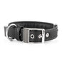MyFamily Bilbao Synthetic Fiber Dog Collar, Black