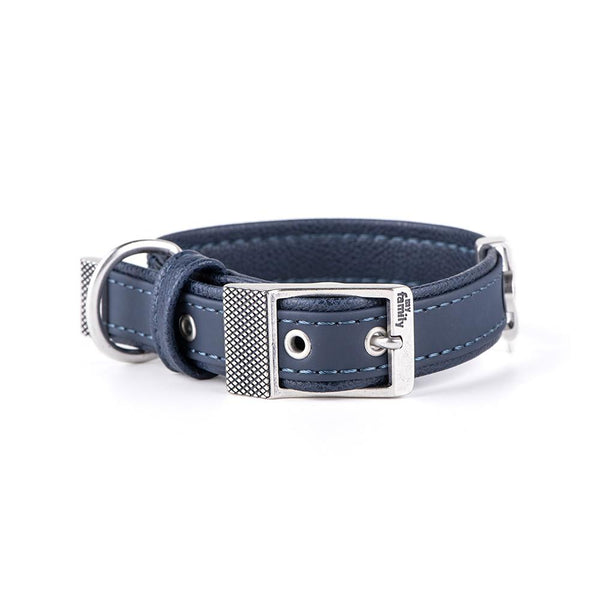 MyFamily Bilbao Synthetic Fiber Dog Collar, Blue