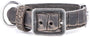 MyFamily Tucson Crocodile Texture Collier pour chien en cuir, gris
