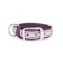 MyFamily Firenze Collier pour chien en cuir, rose/violet
