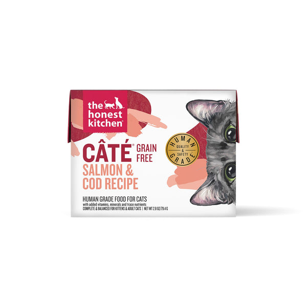 The Honest Kitchen Cate Salmon & Cod Pate Grain-Free Wet Cat Food