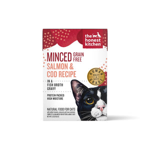 The Honest Kitchen Minced Salmon & Cod in Fish Broth Gravy Wet Cat Food