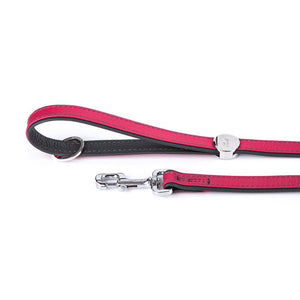 MyFamily Firenze Leather Dog Leash, Fuchsia