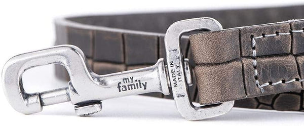 MyFamily Tucson Crocodile Texture Dog Leash, Grey