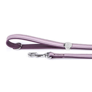 MyFamily Firenze Laisse pour chien en cuir, rose/violet
