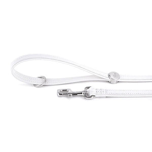 MyFamily Saint Tropez Leatherette Dog Leash, White