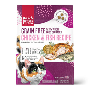 The Honest Kitchen Whole Food Clusters Chicken & Fish Grain-Free Dry Cat Food