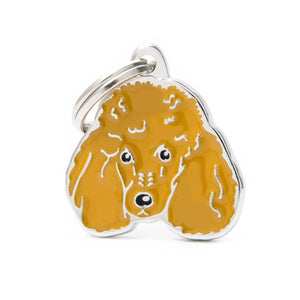 MyFamily Friends Apricot Poodle Pet ID Tag, Medium
