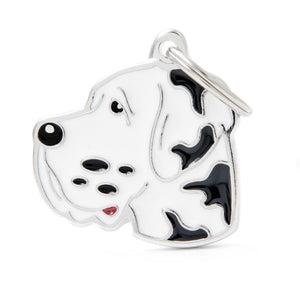 MyFamily Friends Arlequin Great Dane Pet ID Tag, Medium