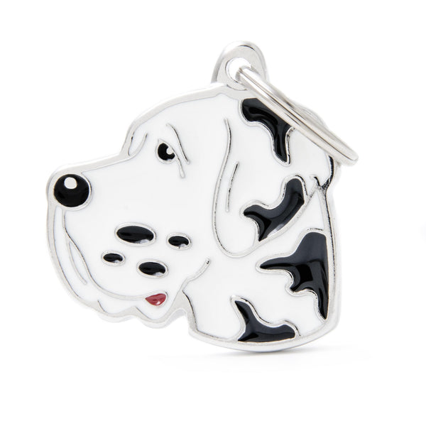 MyFamily Friends Arlequin Great Dane Pet ID Tag, Medium
