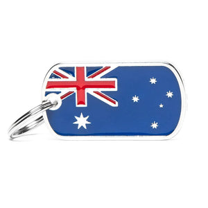 MyFamily Flags Australian Pet ID Tag, Medium