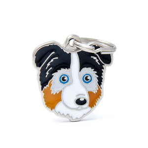 MyFamily Friends Australian Shepherd Pet ID Tag, Medium
