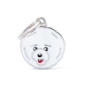MyFamily Friends Bichon Frise Pet ID Tag, Medium