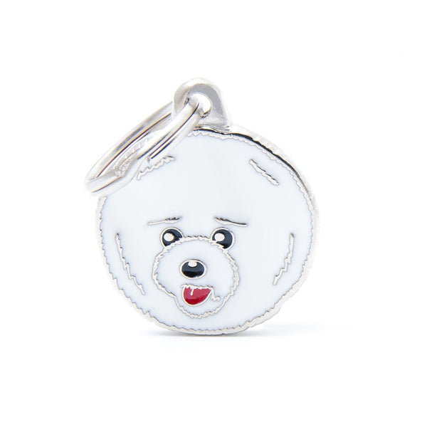 MyFamily Friends Bichon Frise Pet ID Tag, Medium