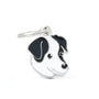 MyFamily Friends Jack Russell Pet ID Tag, Black/White, Medium