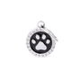 MyFamily Glam Paw Pet ID Tag, Black, Small