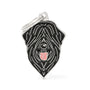 MyFamily Friends Russian Terrier Pet ID Tag, Black, Medium