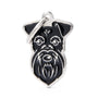 MyFamily Friends Schnauzer Pet ID Tag, Black, Medium