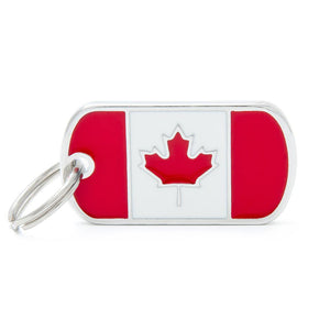 MyFamily Flags Canadaian Pet ID Tag, Medium