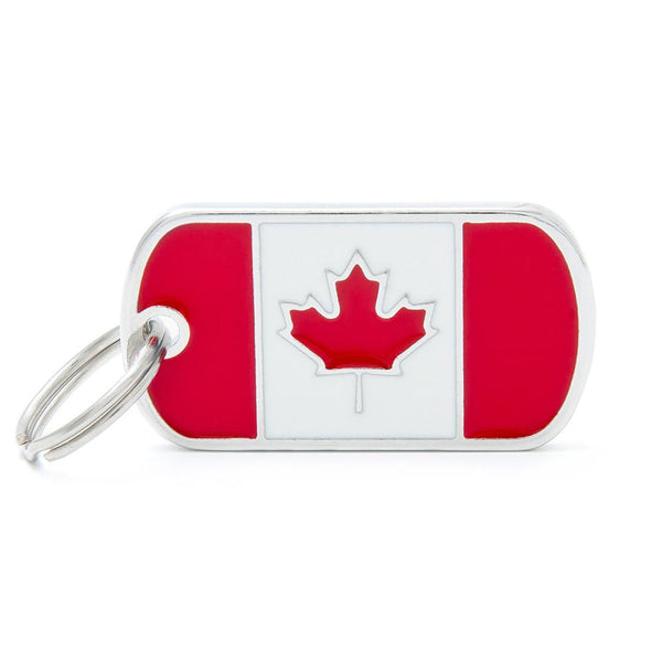 MyFamily Flags Canadaian Pet ID Tag, Medium