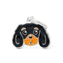 MyFamily Friends Cavalier King Pet ID Tag, Black/Tan, Medium