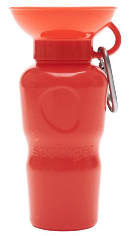 Springer Classic Dog Travel Bottle, Poppy