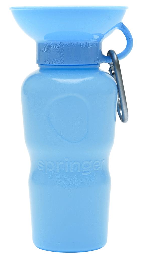 Springer Classic Dog Travel Bottle, Sky Blue