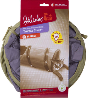 SmartyKat Instincts Twinkle Chute Tunnel Illuminé Jouet pour chat