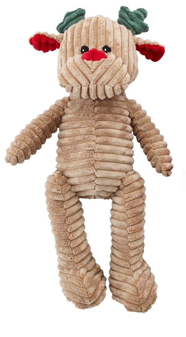 Ethical Pet Spot Holiday Corduroy Reindeer Dog Toy