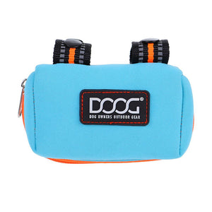 DOOG Walkie Pouch Distributeur de sacs à crottes pour chien, Beethoven Bleu néon/Orange