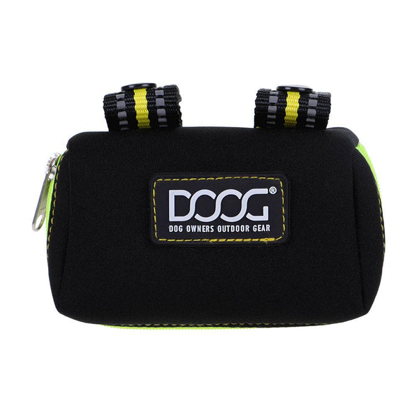 DOOG Walkie Pouch Distributeur de sacs à crottes pour chien, Neon Bolt Noir/Jaune