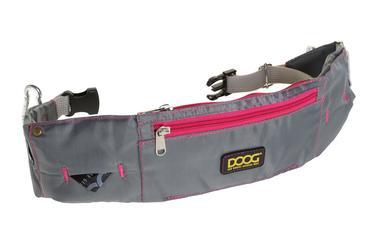DOOG Walkie Ceinture de promenade pour chien, Gris/Rose