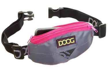 DOOG Mini Ceinture de promenade pour chien, Gris néon/Rose