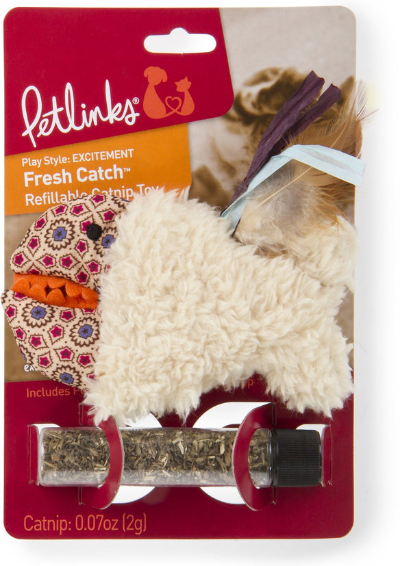 SmartyKat Instincts Fresh Catch Jouet pour chat à l'herbe à chat rechargeable