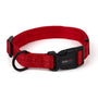 Dogline Collier plat en nylon pour chien, Rouge